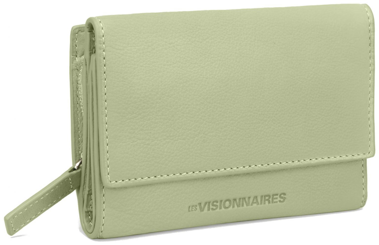 Brieftasche hellgrün Les Visionnaires Lisa Soft Grainy Matcha