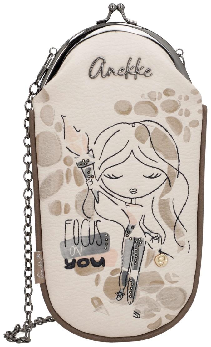 Brillentäschchen Anekke Muse Plympia beige bestickt