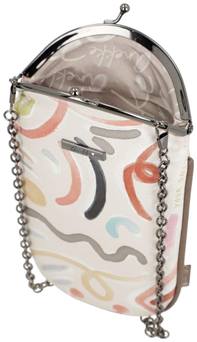 Brillentäschchen Anekke Muse Plympia beige bestickt