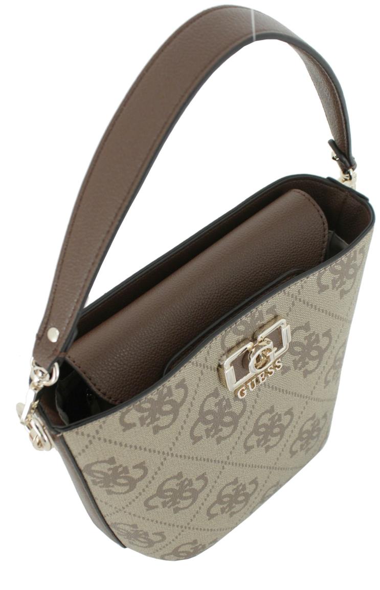 Bucket Bag 4G Logoprint Guess Karnilla beige braun Latte Logo