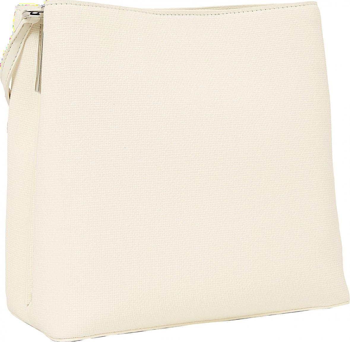 Bucket Bag Calvin Klein Schultertasche Chalk strukturiert