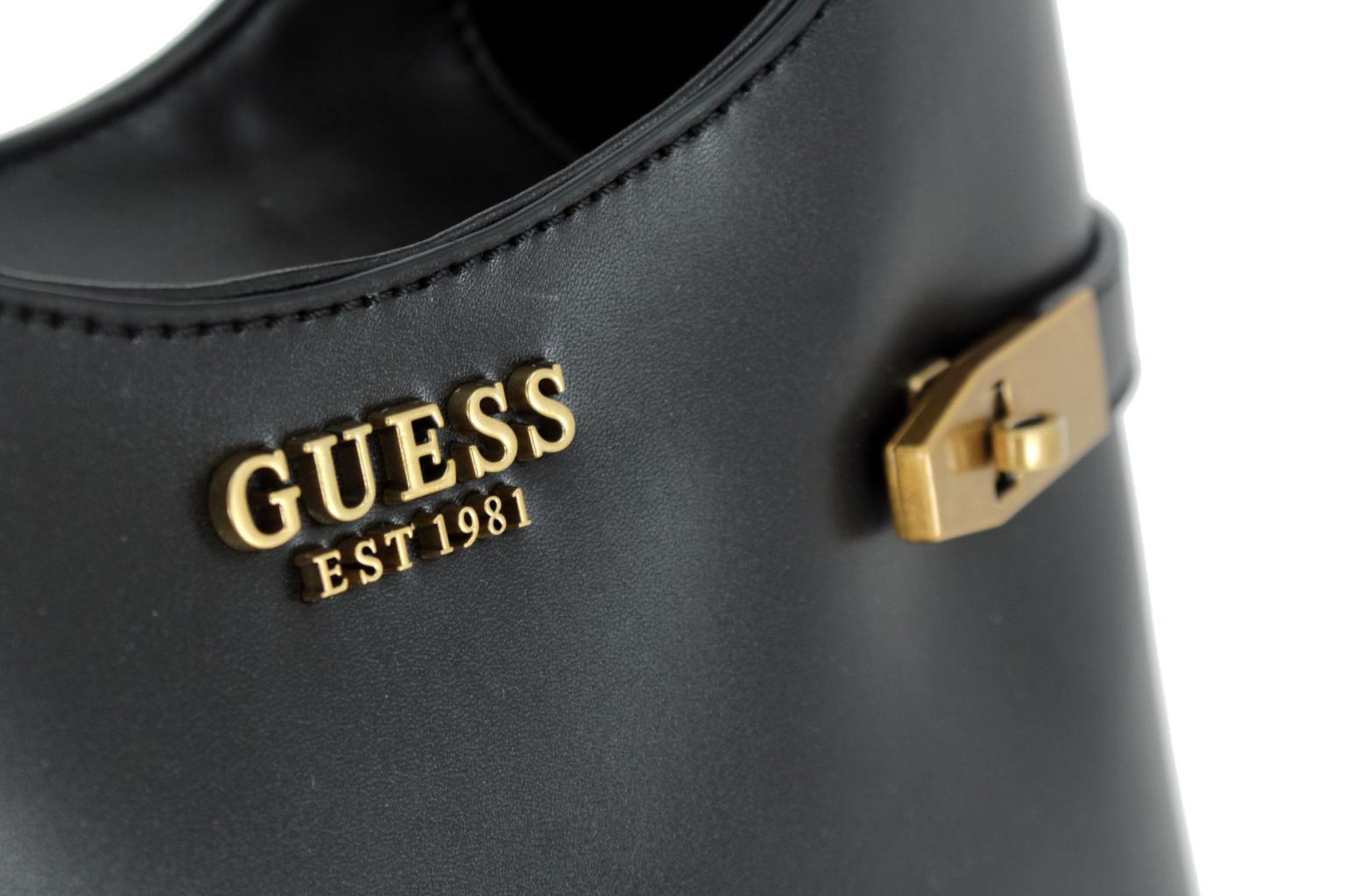 Bucket Bag Guess Zadie schwarz Messing Schultertasche