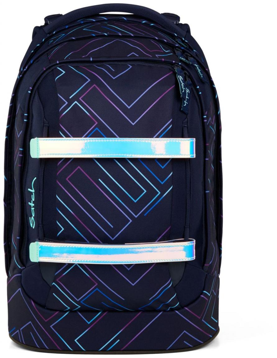 Bücherrucksack Satch Purple Laser irisierend dunkelblau Swap