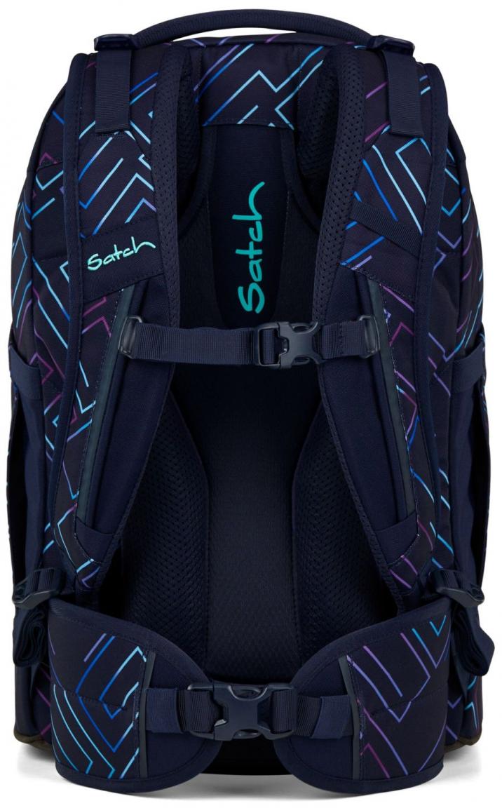 Bücherrucksack Satch Purple Laser irisierend dunkelblau Swap