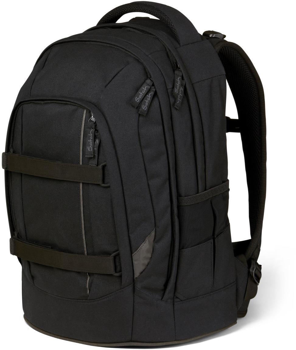 Bücherrucksack schwarz Satch Pack Blackjack Reflektoren mitwachsend