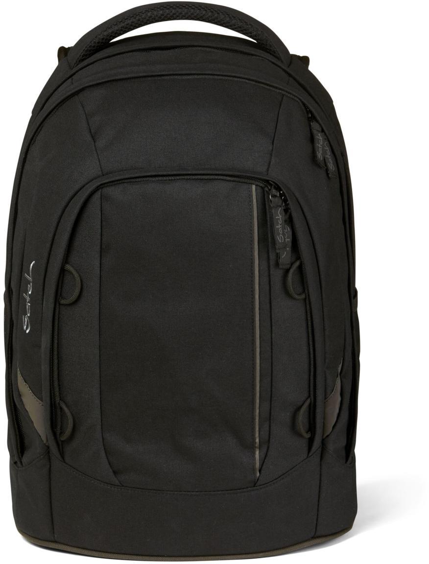 Bücherrucksack schwarz Satch Pack Blackjack Reflektoren mitwachsend