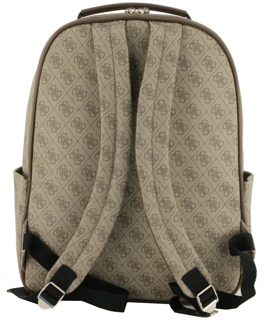 Bürorucksack Laptopfach schwarz geprägt Guess Power Play Tech Backpack 