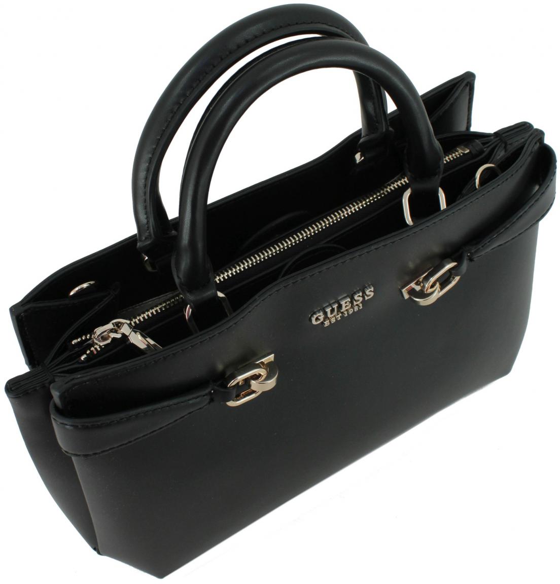 Bürotaugliche Henkeltasche schwarz Guess Lorelei Girlfriend Satchel