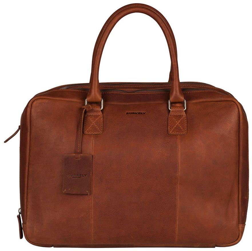 Burkely Antique Avery Aktentasche Cognac Fundamentals Vintage