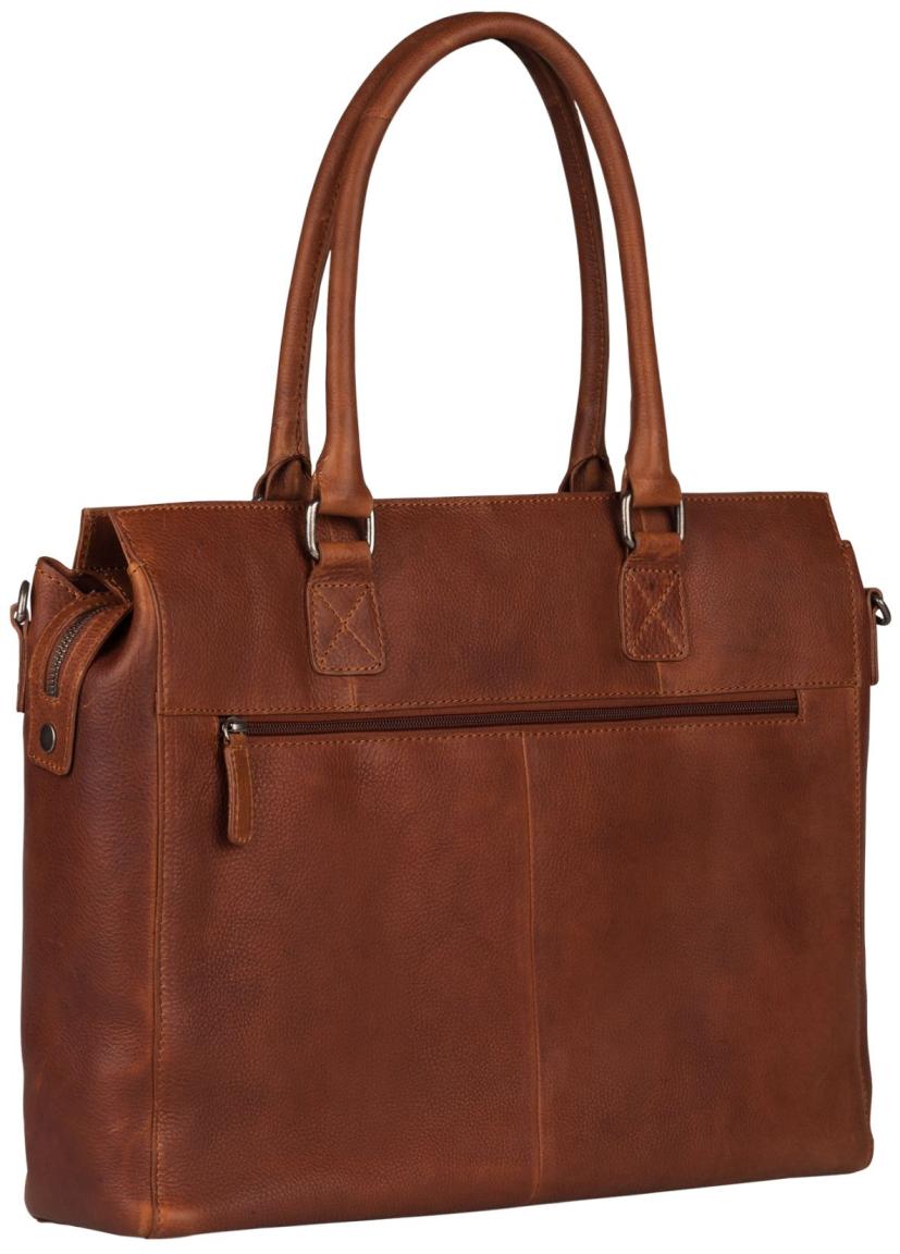 Burkely Antique Avery Damen Businesstasche Leder Cognac