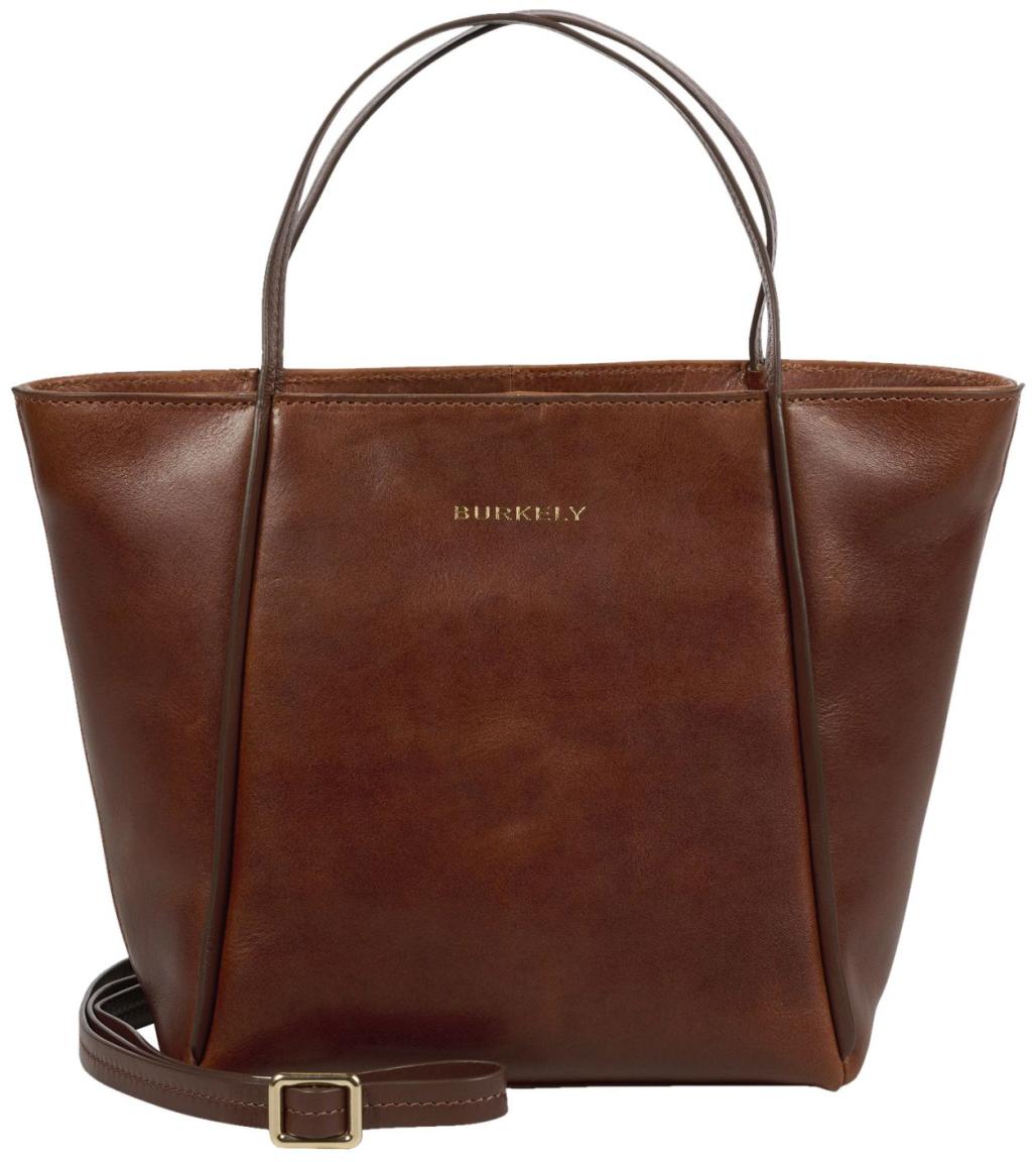 Burkely Fine Florence Mini Kurzgrifftasche Leder Braun