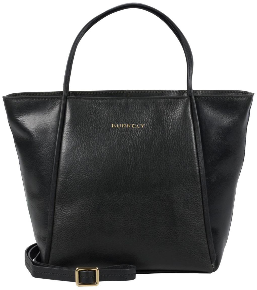 Burkely Fine Florence Mini Kurzgrifftasche Leder Schwarz