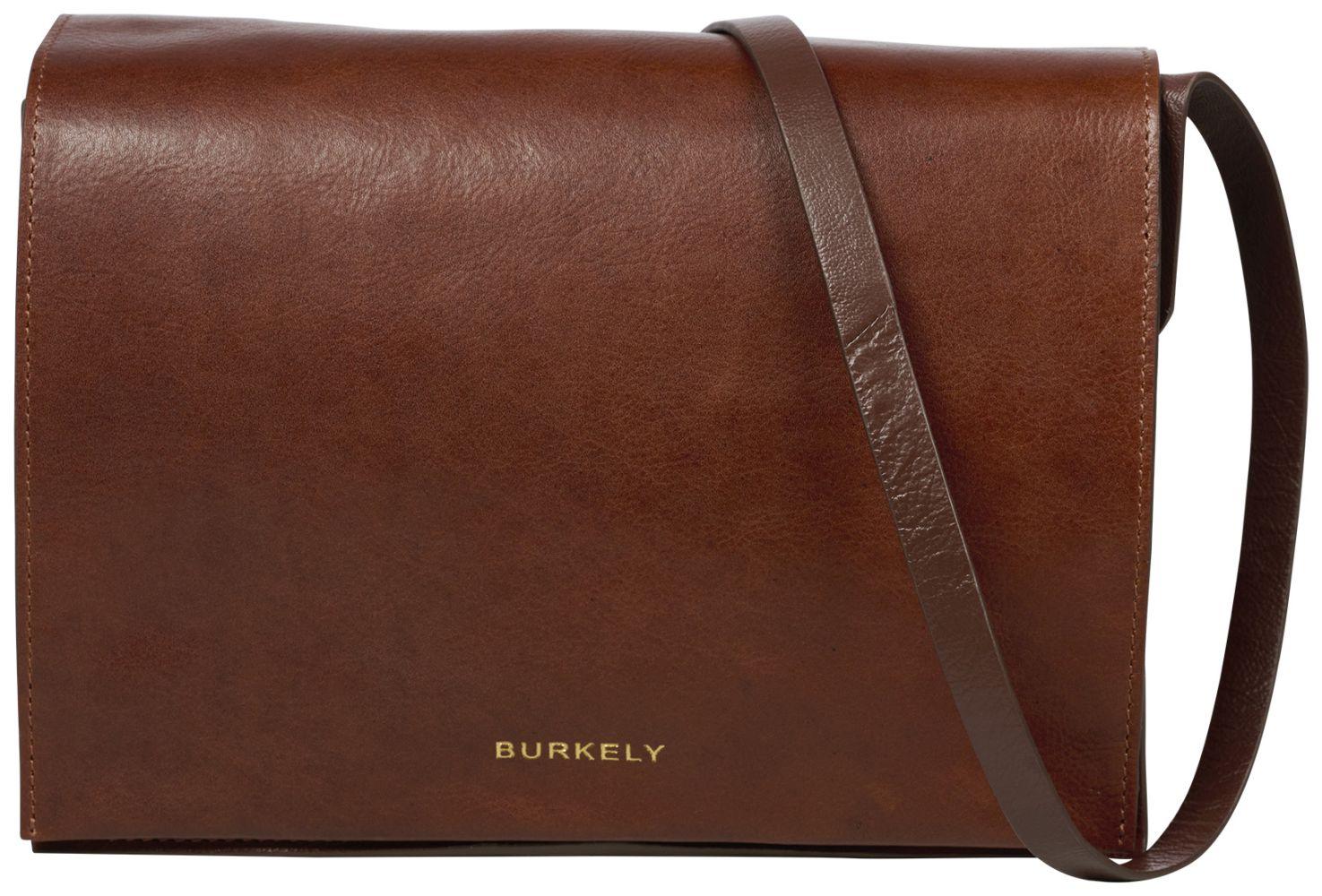 Burkely Fine Florence Überschlagtasche Damen Braun Vintage Leder