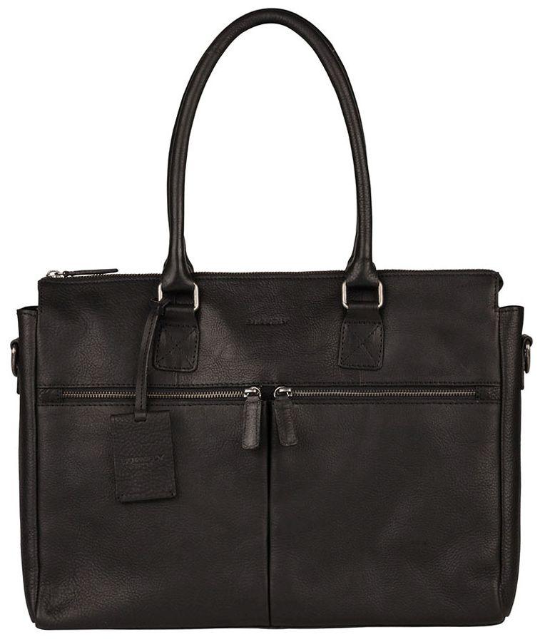 Burkely Herrentasche Leder Antique Avery schwarz