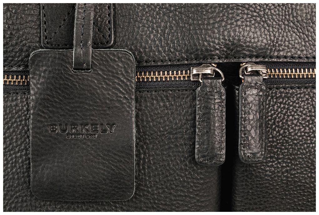 Burkely Herrentasche Leder Antique Avery schwarz