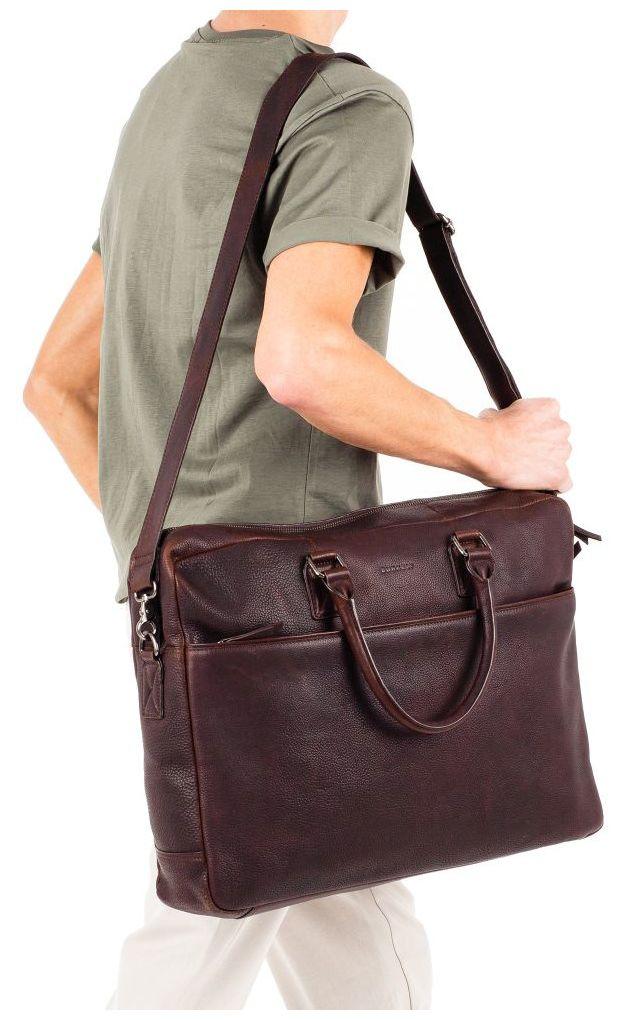 Burkely Ledertasche Dark Brown Antique Avery 17,3 Zoll
