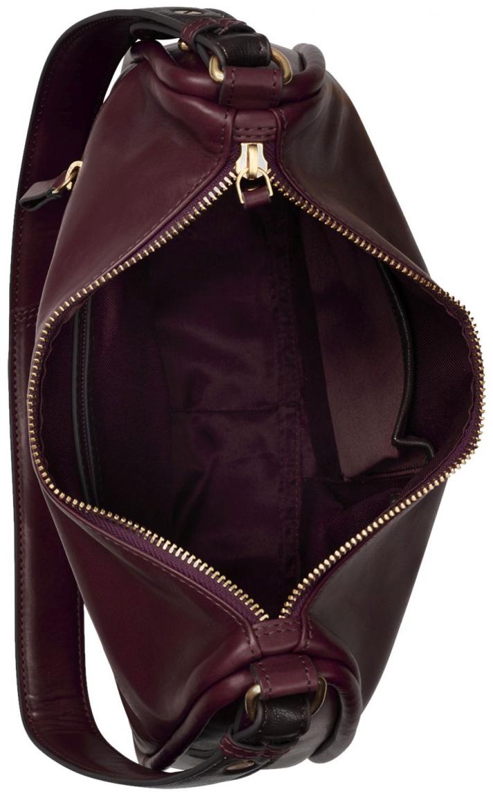 Burkely Schultertasche Vintagre Veda Cherry Dunkelrot