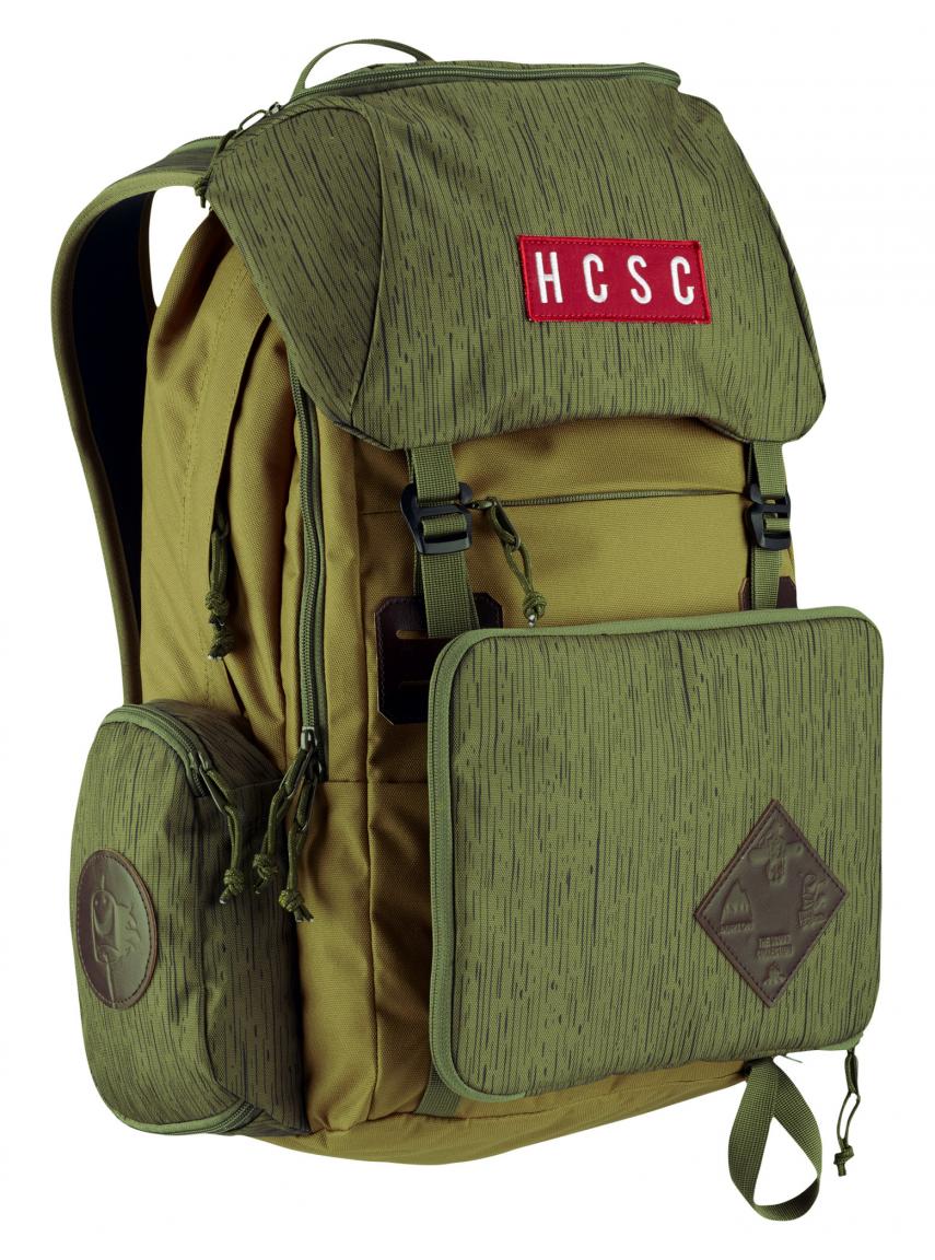 Burton Rucksack mit Regenkapuze HCSC Scout Pack cascade green