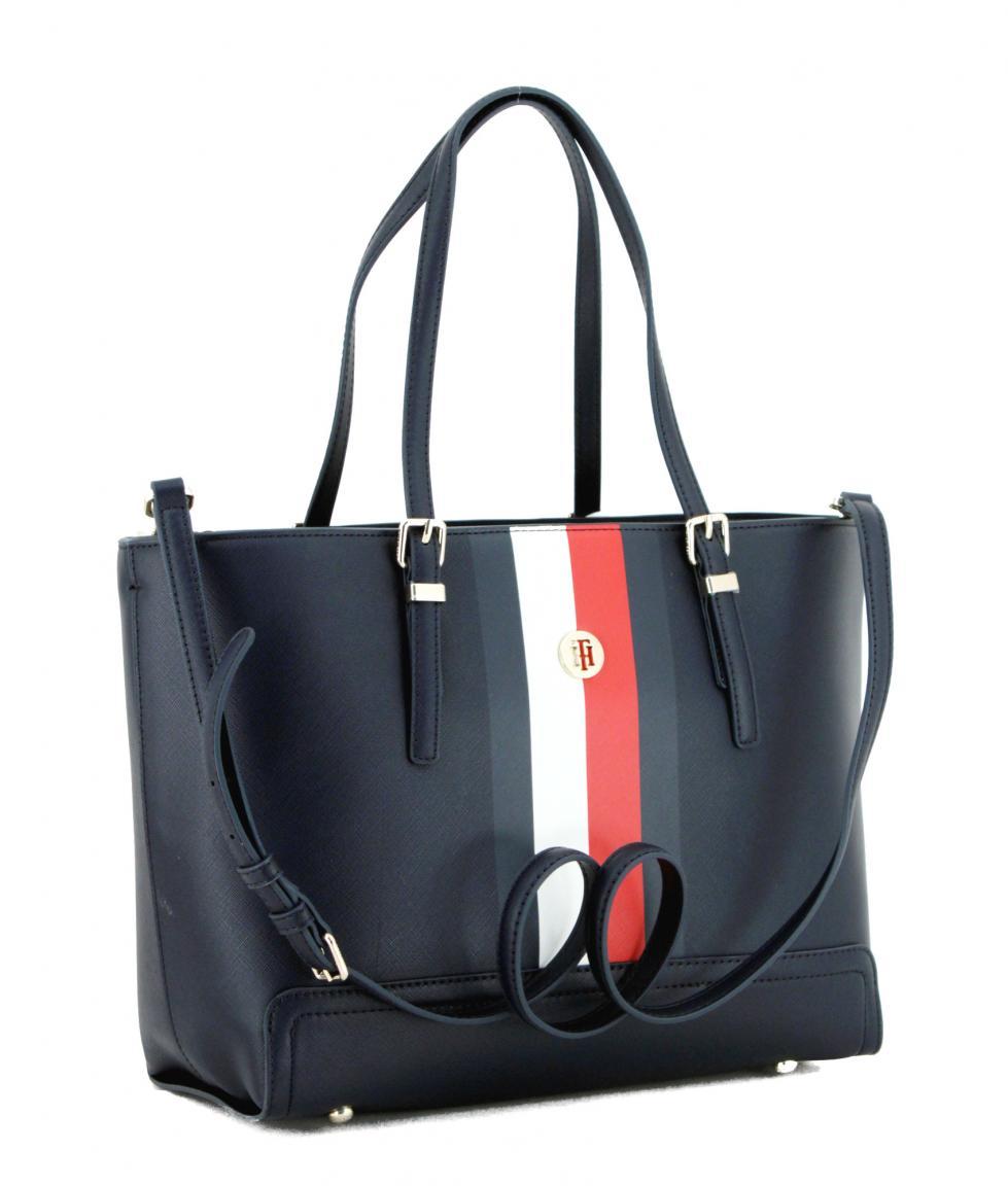 Business-Shopper Tommy Hilfiger Honey Tote blau Streifen