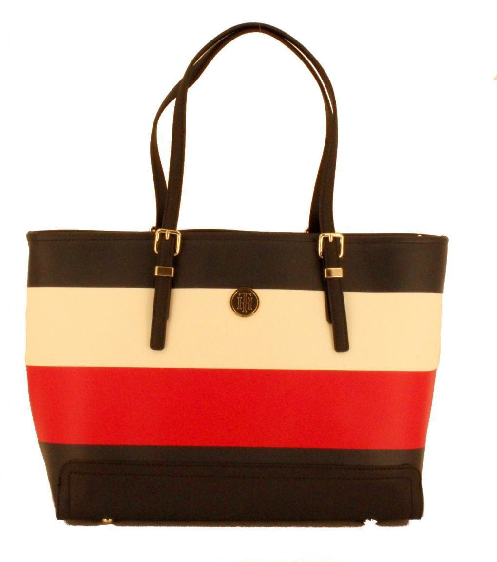 Business-Shopper Tommy Hilfiger Honey Tote blau Streifen