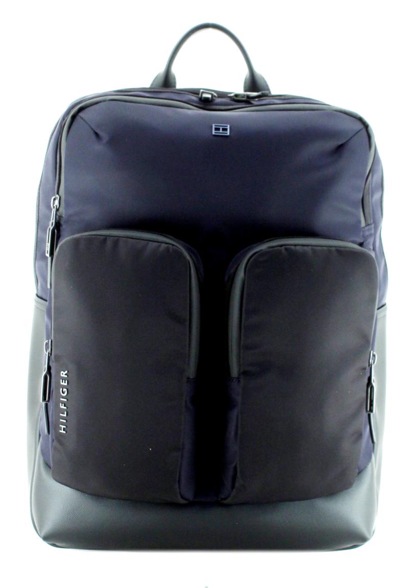 Businessrucksack dunkelblau schwarz TH City Commuter Tommy Hilfiger