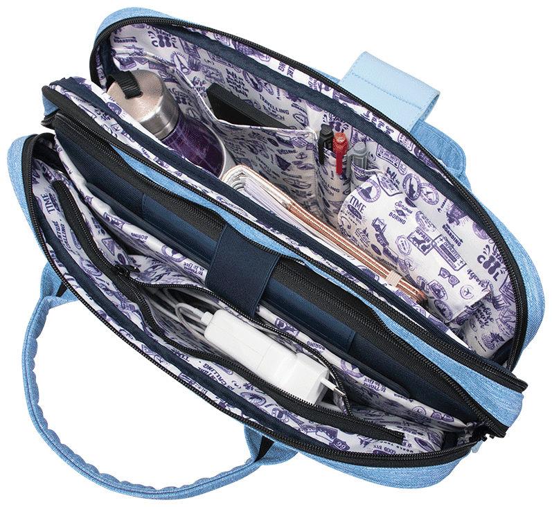 Businesstasche Cabaia Lima dunkelgrün Messenger bunt Wechselpoch nachhaltig