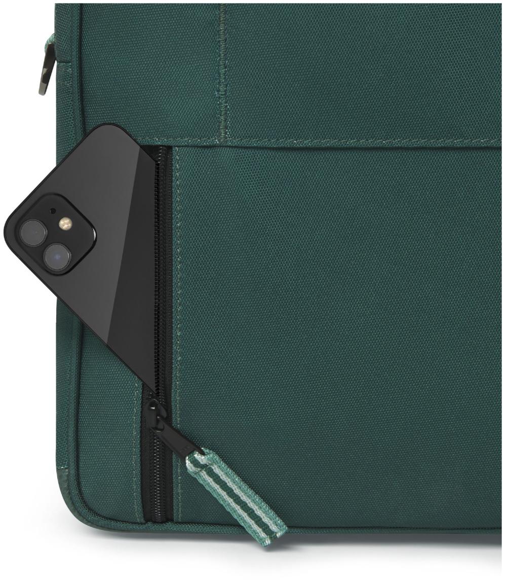 Businesstasche Cabaia Lima dunkelgrün Messenger bunt Wechselpoch nachhaltig