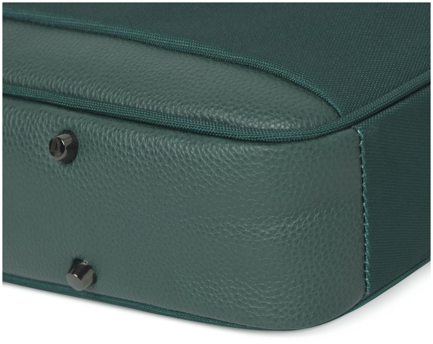 Businesstasche Cabaia Lima dunkelgrün Messenger bunt Wechselpoch nachhaltig