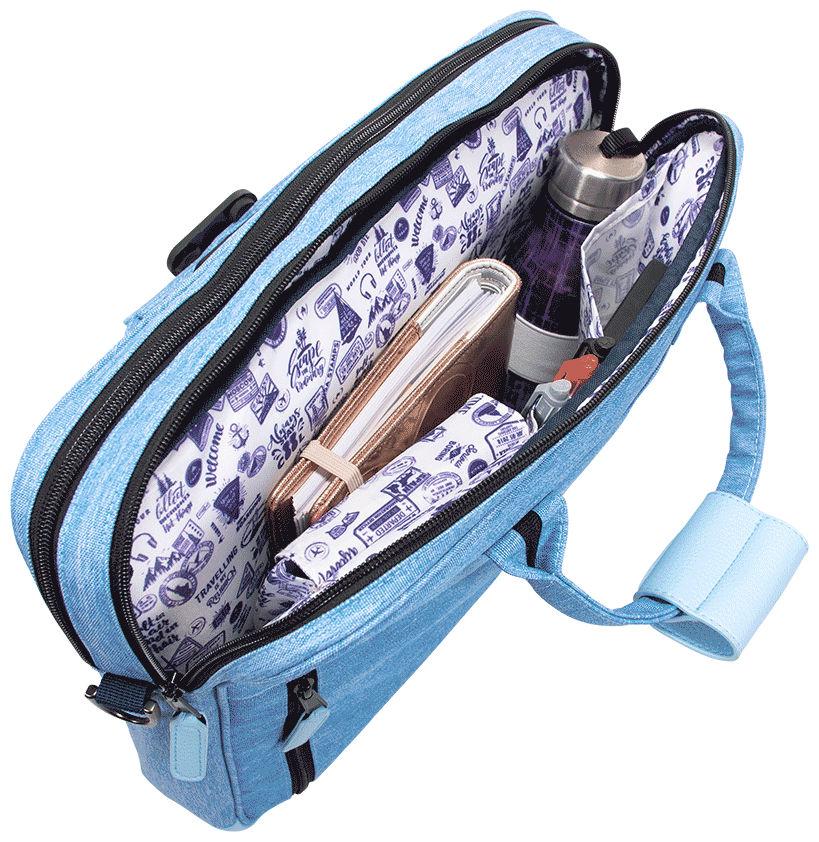 Businesstasche Cabaia Lima dunkelgrün Messenger bunt Wechselpoch nachhaltig