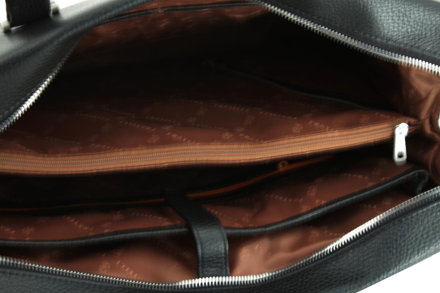 Businesstasche GiGi Fratelli rot Schultergurt Leder