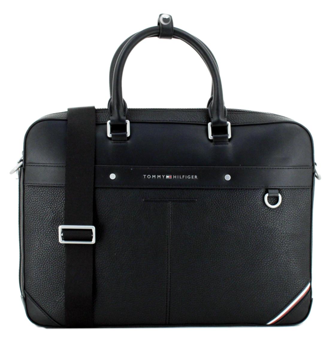 Businesstasche Tommy Hilfiger schwarz TH Central Slim Computer Bag