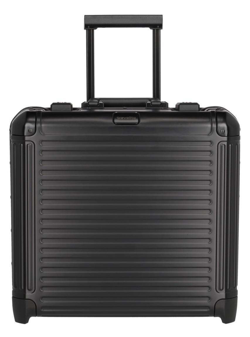 Businesstrolley schwarz Travelite Next 2-Rad Aluminium