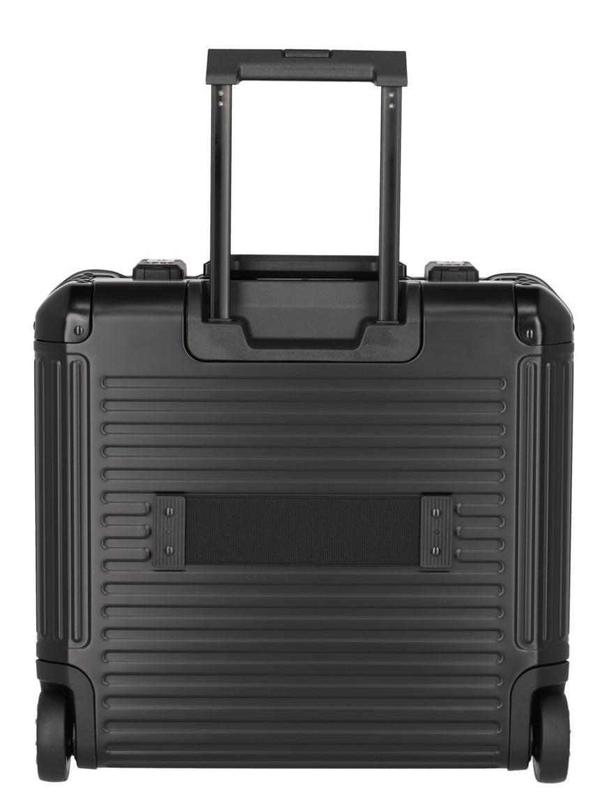 Businesstrolley schwarz Travelite Next 2-Rad Aluminium