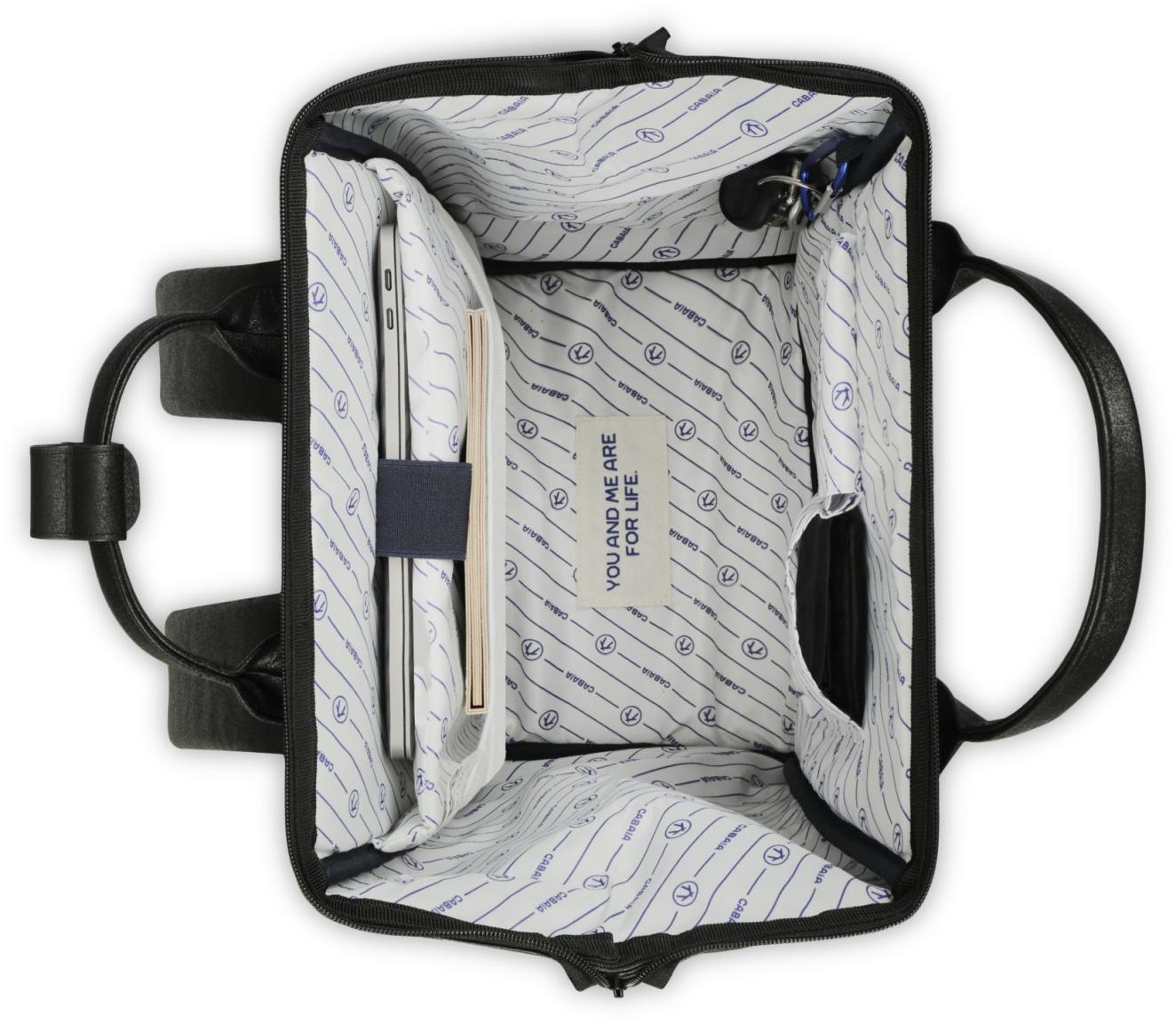 Cabaia Adventurer Large Chelsea Rucksack Glitzer - Schwarz