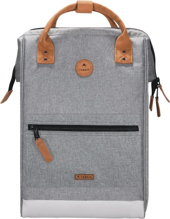 Cabaia Adventurer Large New York Maxi Backpack hellgrau Wechseltasche