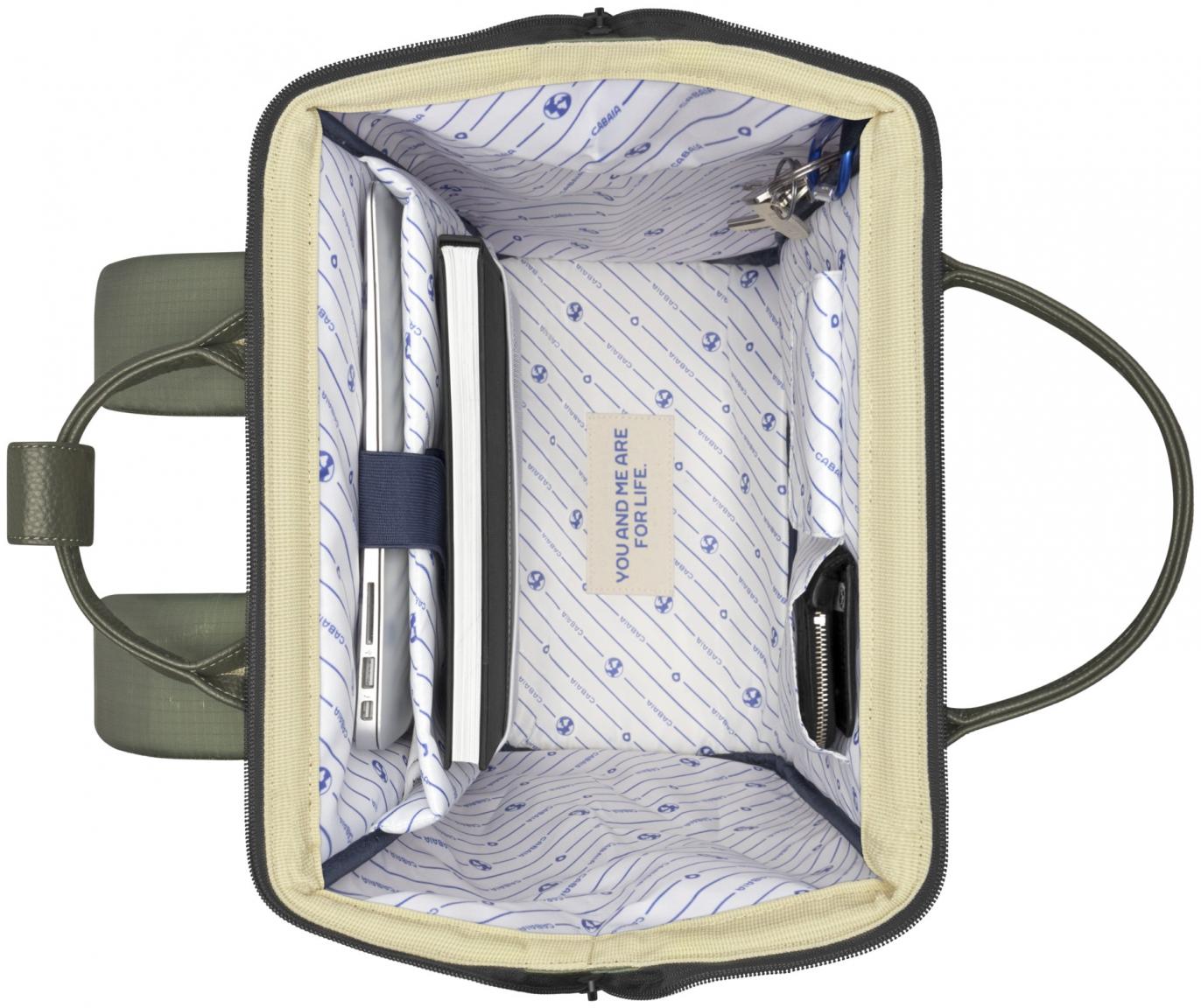 Cabaia Adventurer Large Vila Verde großer Freizeitrucksack grün beige Ripstop