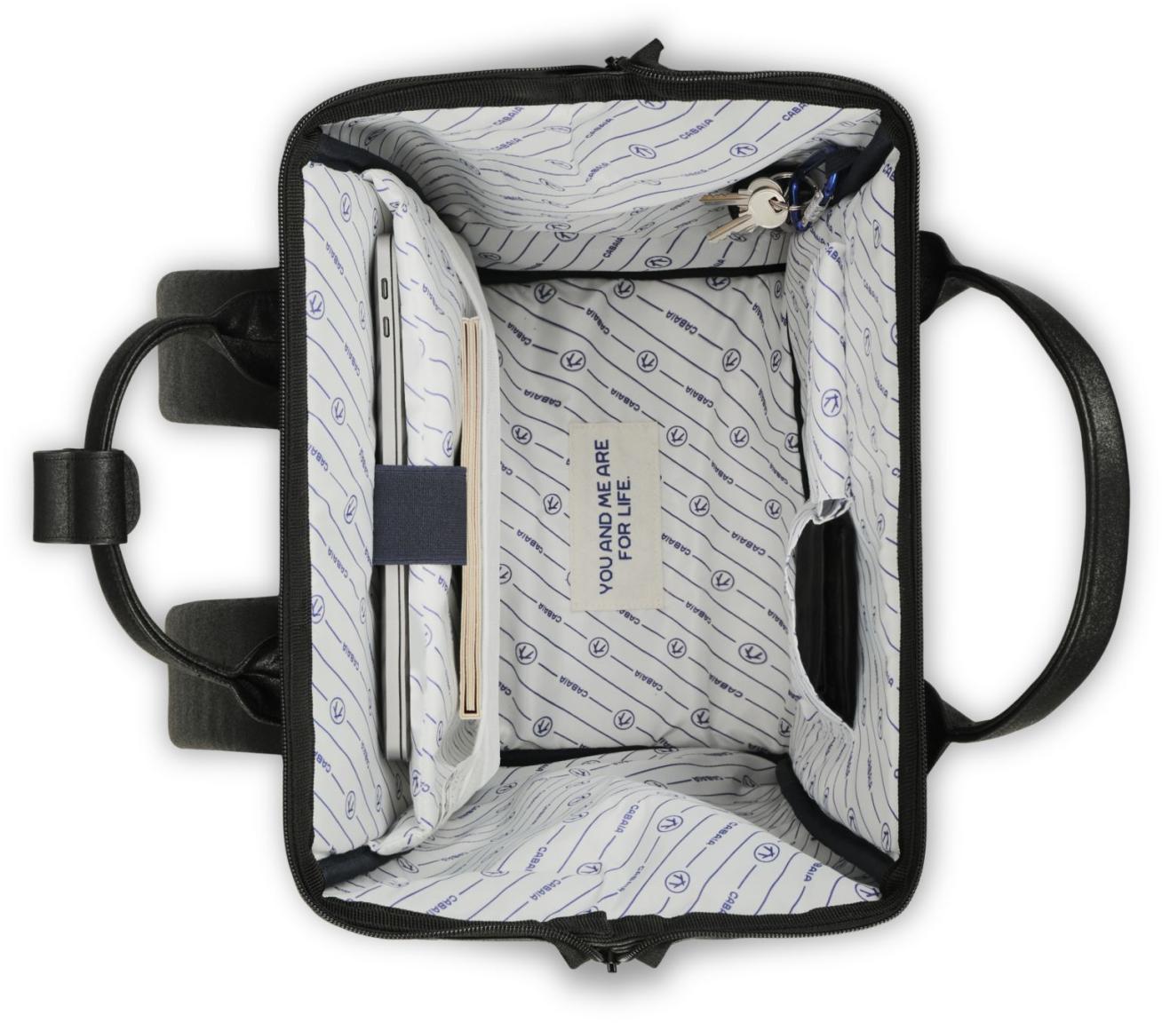 Cabaia Adventurer Medium Rucksack Chelsea Glitzer - Schwarz