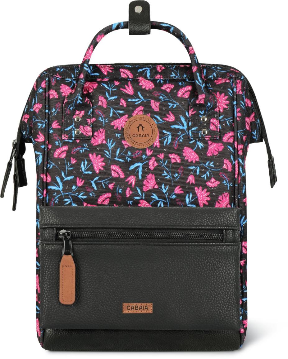 Cabaia Adventurer Medium Rucksack Surabaya Graphic Flower - Schwarz