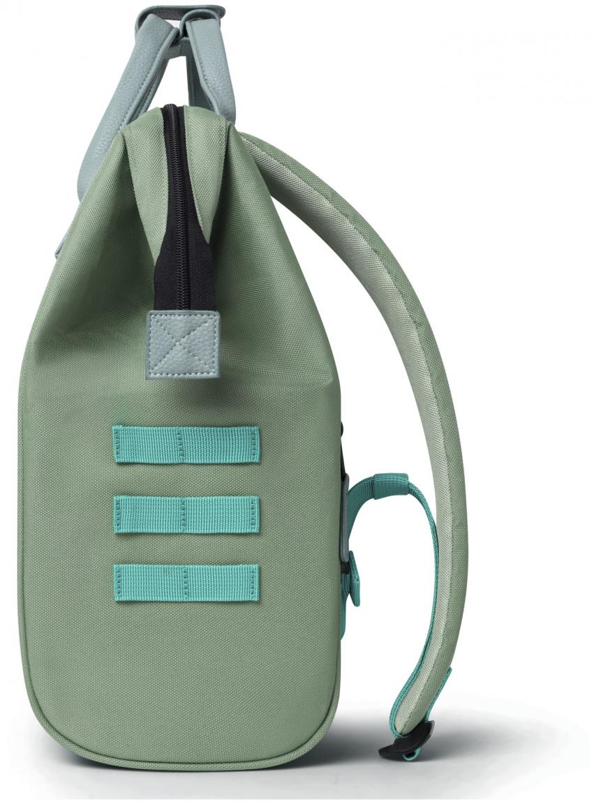 Cabaia Adventurer Medium Sevilla Rucksack mit Laptopfach grün Wechseltasche