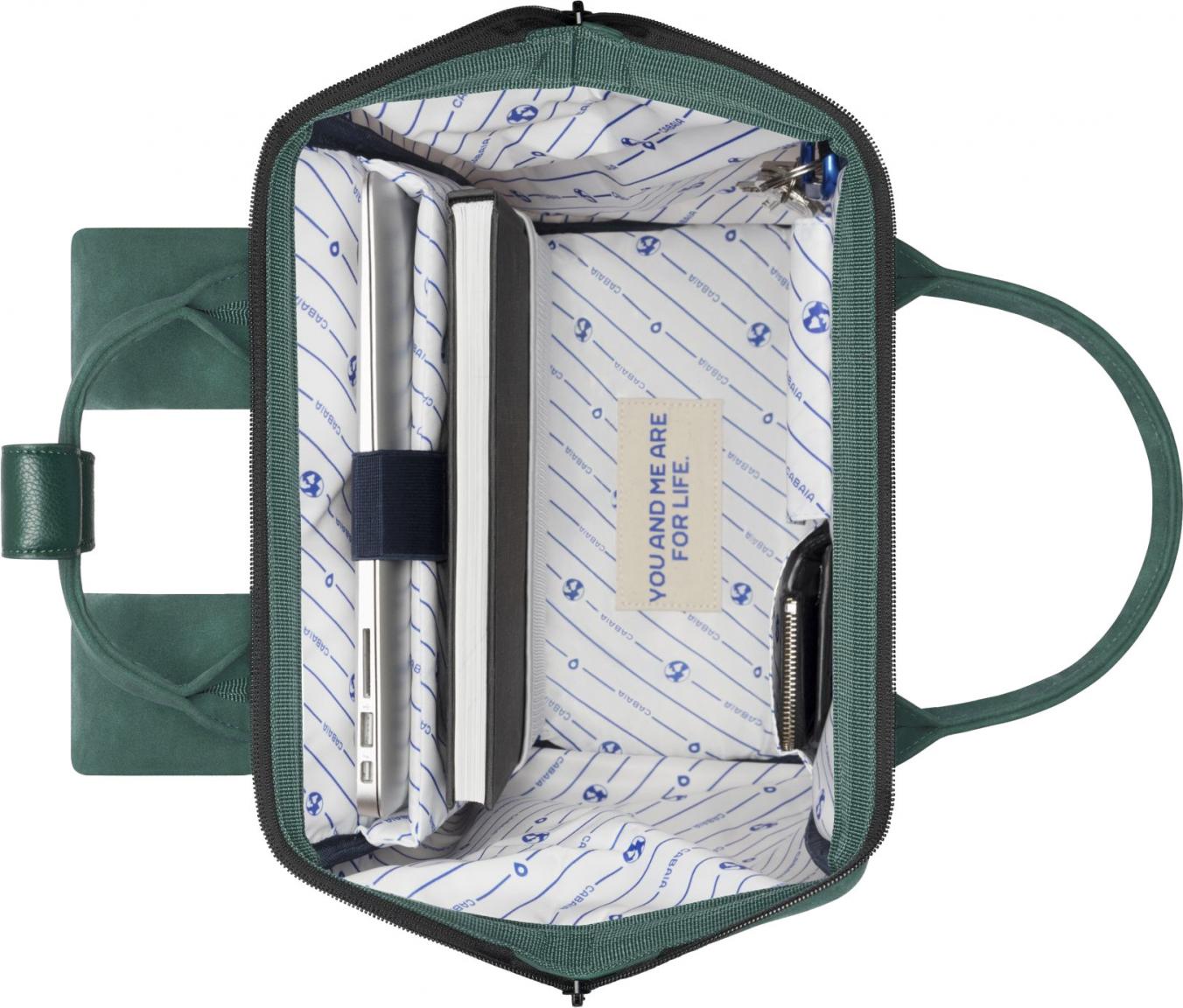 Cabaia Adventurer Outdoorrucksack Green Medium Nubuck vegan Quepos