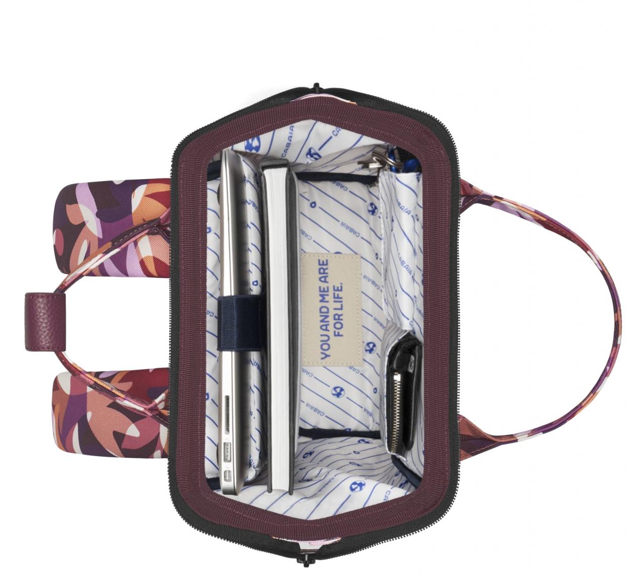 Cabaia Adventurer Small Damenrucksack Mini Montreuil Multico Burgundy