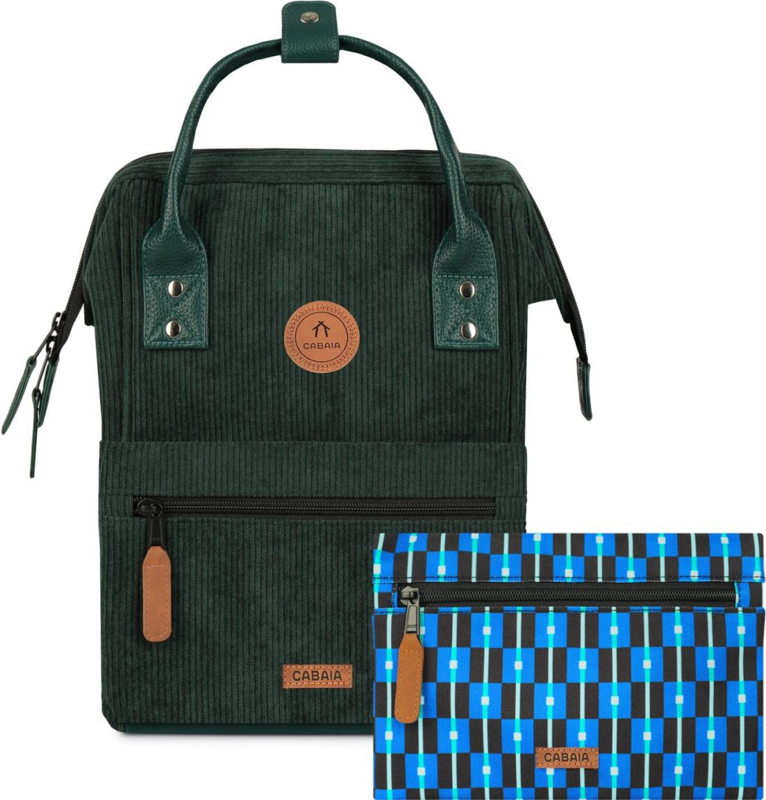 Cabaia Adventurer Small Rucksack Bremen Cord Dark Green - Grün