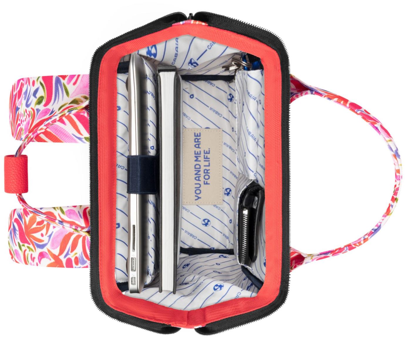 Cabaia Adventurer Small Santorini Rucksack Multico Red - Bunt