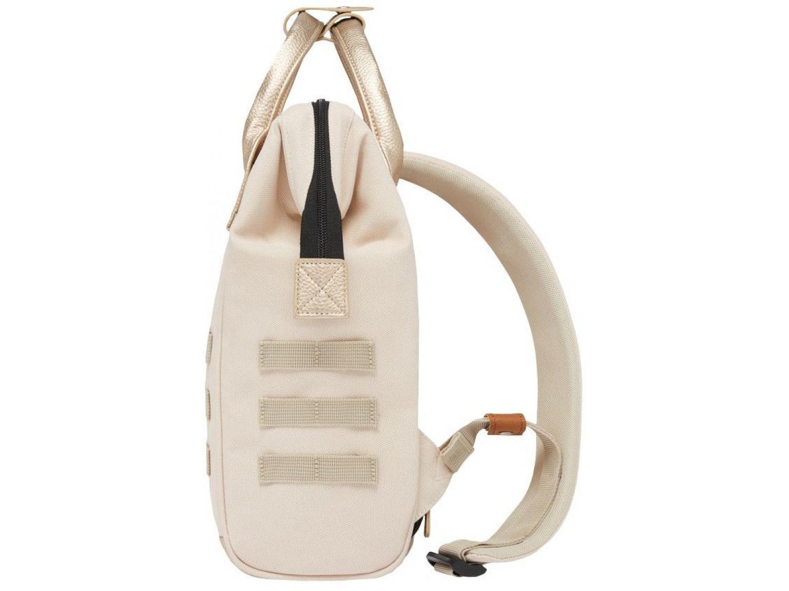 Cabaia Alger Rucksack Small Beige Metallic Feminin