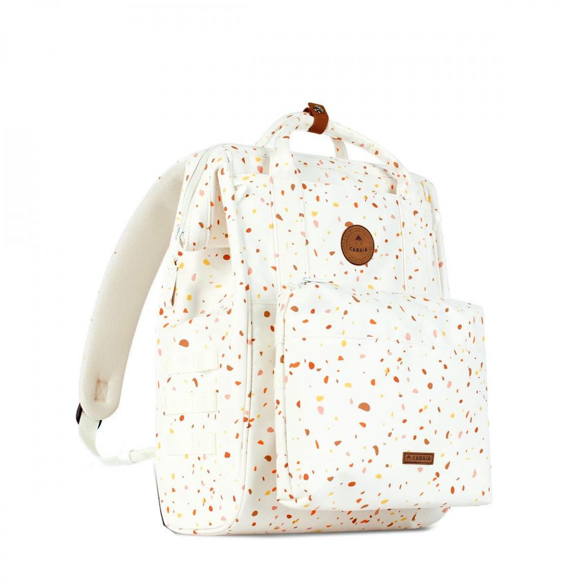 Cabaia Baby Bag Willeman Cream and Confetti hell gemustert