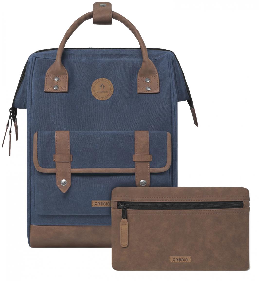 Cabaia Canvas Herrenrucksack Navy Adventurer Medium Patina