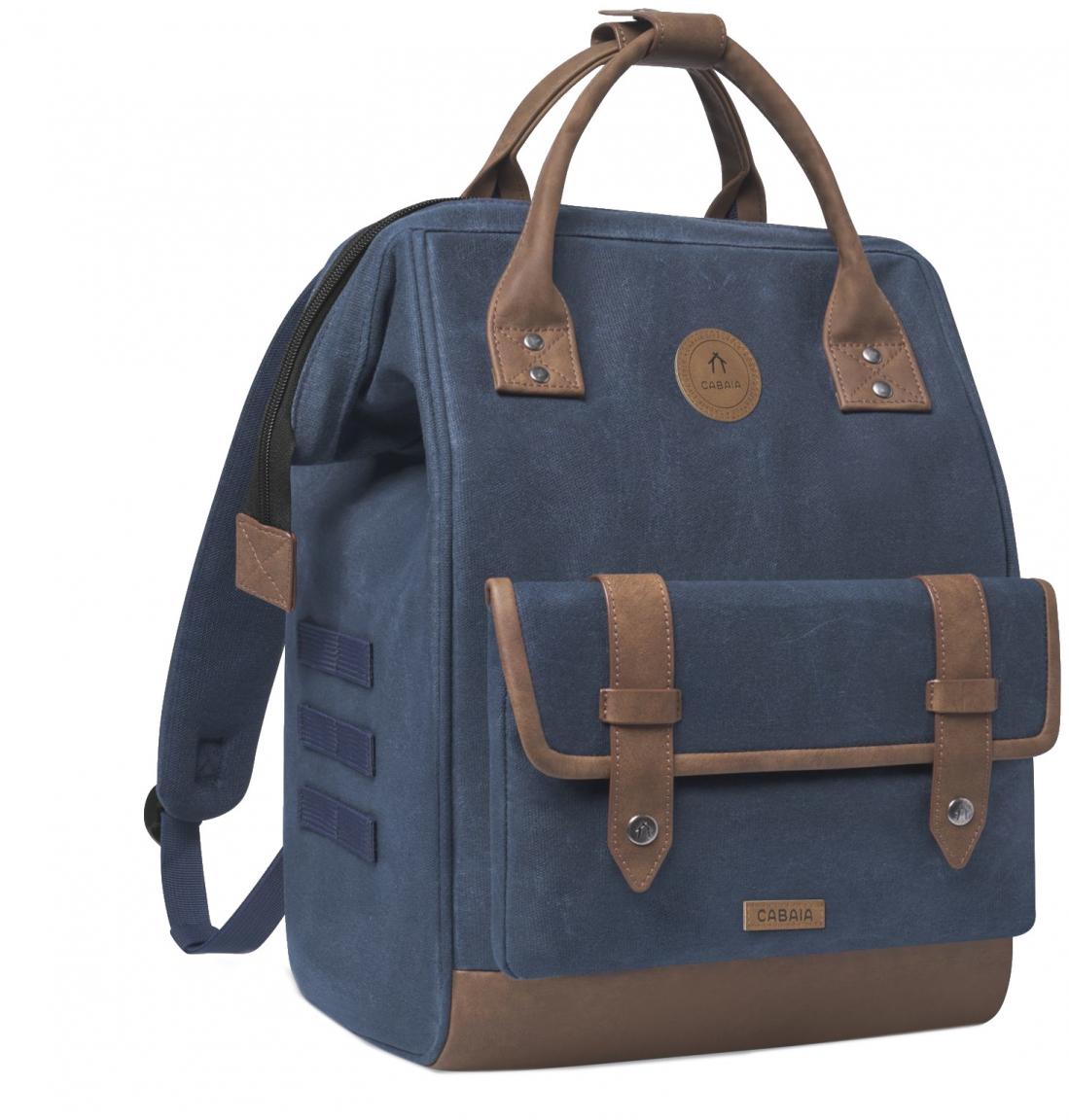 Cabaia Canvas Herrenrucksack Navy Adventurer Medium Patina
