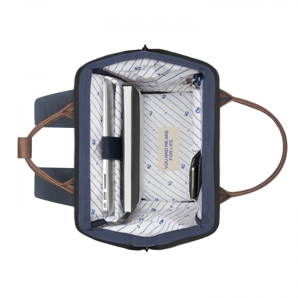 Cabaia Canvas Herrenrucksack Navy Adventurer Medium Patina