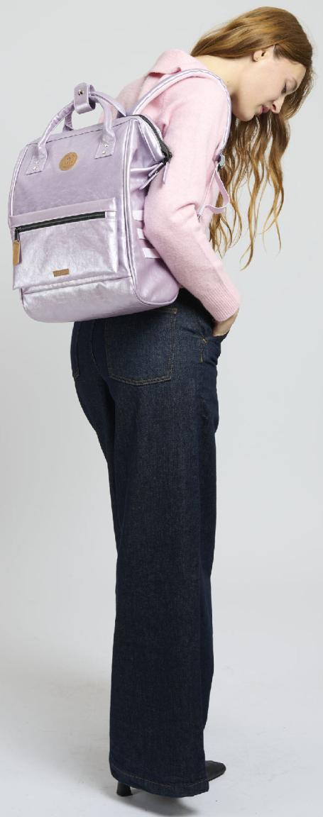 Cabaia Citybackpack Capri irisierend Medium lila Wechseltasche Adventurer