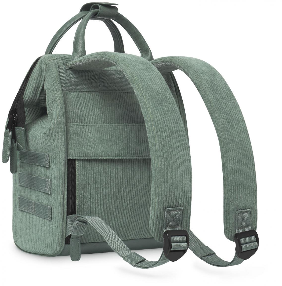 Cabaia Citybackpack samtig Niagara grün Cord Adventurer Small